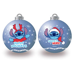 AR21107-Lot de 6 boules de sapin de Noël diamètre 8cm de DISNEY-Lilo & Stitch