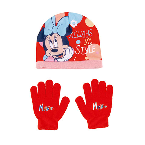 Ensemble de gants magiques et capuchon en polyester de DISNEY-Minnie