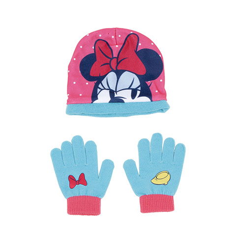 Ensemble de gants magiques et capuchon en polyester de DISNEY-Minnie