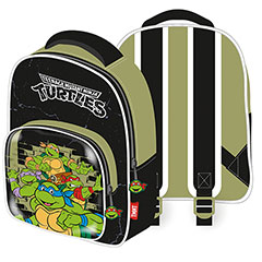 AR30015-Sac à dos avec poche transparente de 30x24,5x11cm de NICKELODEON-Ninja Turtles