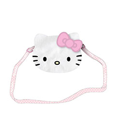 CE2431-Sac bandoulière peluche - Hello Kitty