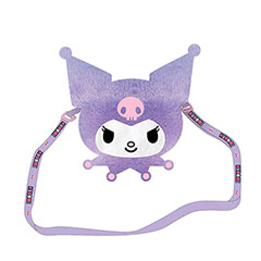 CE2432-Sac bandoulière peluche Kuromi - Hello Kitty