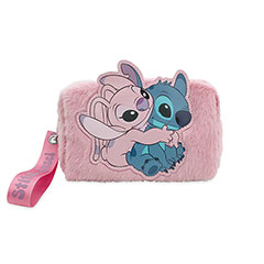 CE2523-Pochette de voyage peluche Stitch & Angel - Lilo et Stitch
