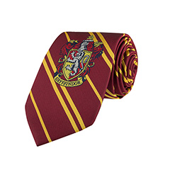 CR1131-Cravate Gryffondor - Logo tissé - Harry Potter