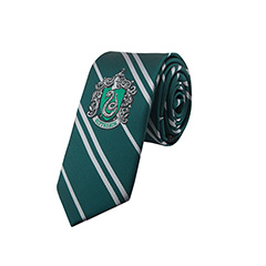 CR1142-Cravate kid Serpentard - Logo tissé - Harry Potter