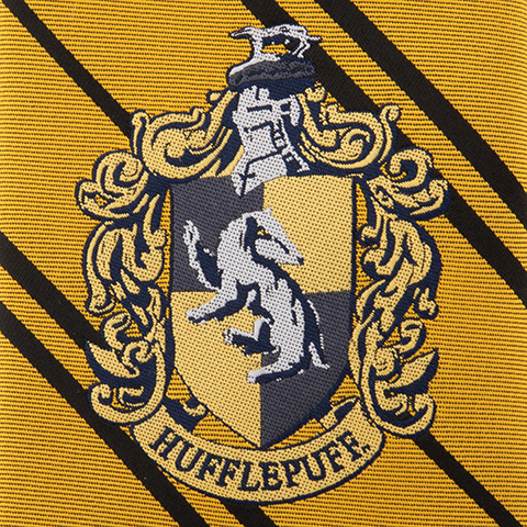 Cravate kid Poufsouffle - logo tissé - Harry Potter