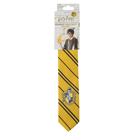 Cravate kid Poufsouffle - logo tissé - Harry Potter