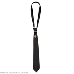 CR1170-Cravate deluxe Nevermore Academy avec pin’s - Wednesday