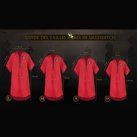 Robe de Quidditch personnalisable - Gryffondor - Harry Potter