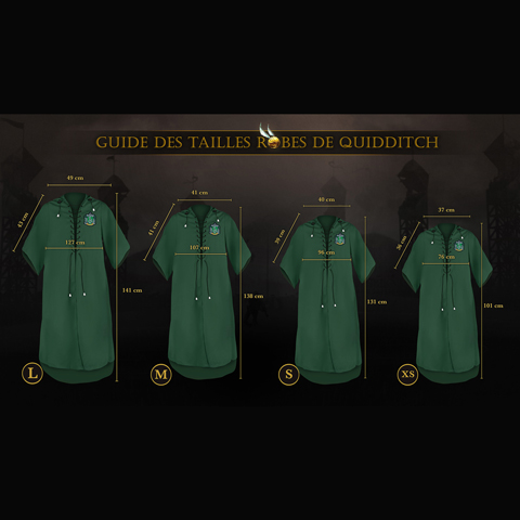 Robe de Quidditch personnalisable - Serpentard - Harry Potter