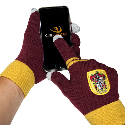 Gants tactiles - Gryffondor pourpre et or - Harry Potter