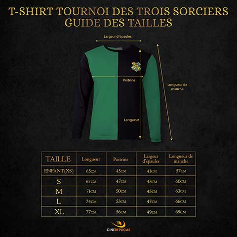 T-shirt Serpentard Malefoy - Tournoi des 3 sorciers - Harry Potter