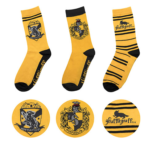 Lot 3 paires de Chaussettes Poufsouffle - Du 35 au 45 - Harry Potter