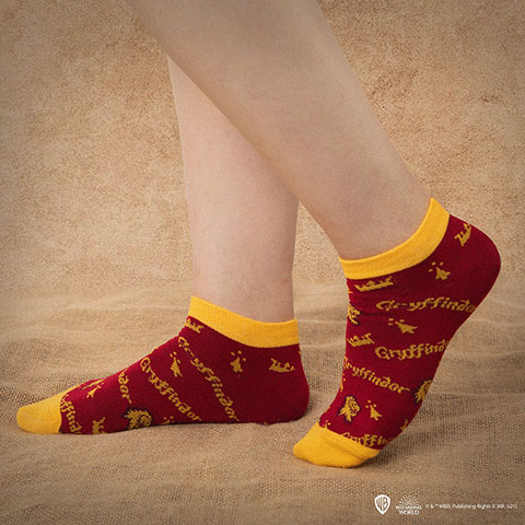 Lot de 3 paires de chaussettes courtes Gryffondor - Harry Potter