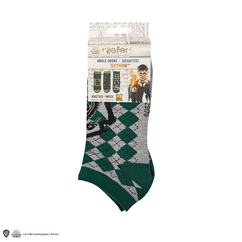 Lot de 3 paires de chaussettes courtes Serpentard - Harry Potter