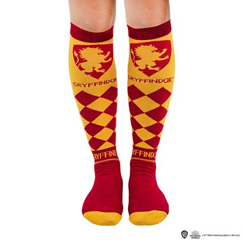 Lot de 3 paires de chaussettes hautes Gryffondor - Harry Potter