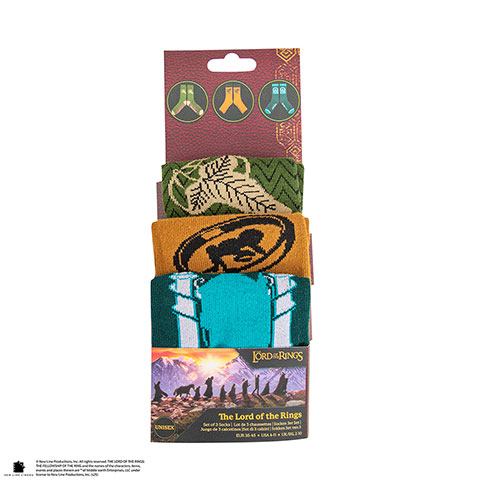 Lots 3 paires de chaussettes - Le Seigneur des Anneaux Lots 3 paires de chaussettes - Le Seigneur des Anneaux