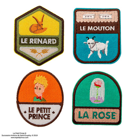 Lot de 4 patch - Le Petit Prince Lot de 4 patch - Le Petit Prince