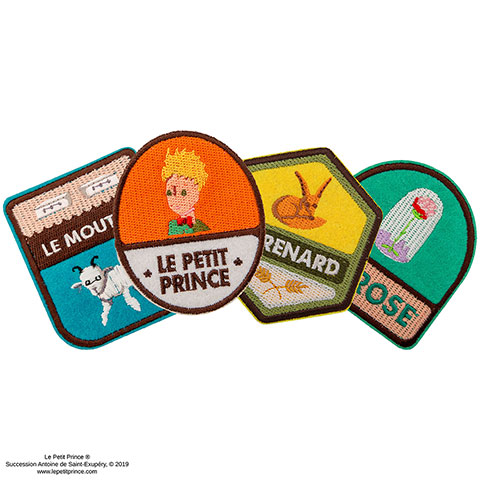 Lot de 4 patch - Le Petit Prince Lot de 4 patch - Le Petit Prince