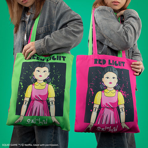 Tote Bag red, green - Squid Game Tote Bag red, green - Squid Game