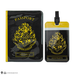 CR2510-Couverture de Passeport et Porte-étiquette Poudlard - Harry Potter