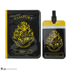 CR2510-Porta pasaporte y Etiqueta para equipaje Hogwarts - Harry Potter