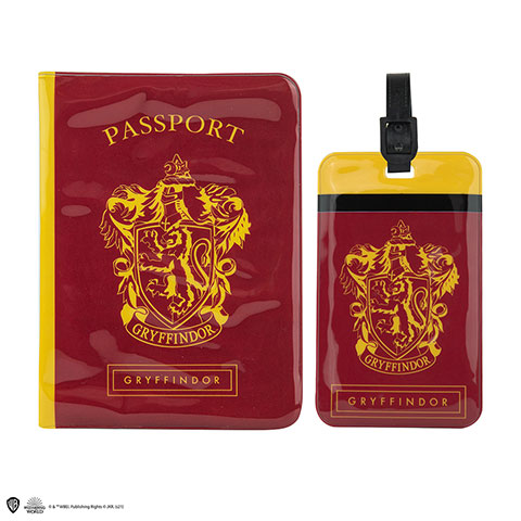 Couverture de Passeport et Porte-étiquette Gryffondor - Harry Potter