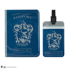 CR2513-Couverture de Passeport et Porte-étiquette Serdaigle - Harry Potter