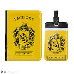 CR2514-Set of Passeport cover and Tag - Hufflepuff - Harry Potter