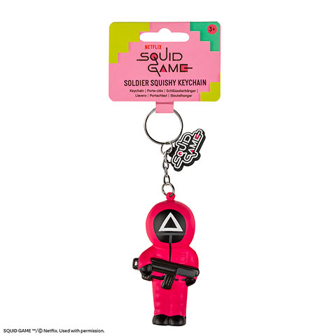 Porte-clés squishy Soldat - Squid Game Porte-clés squishy Soldat - Squid Game