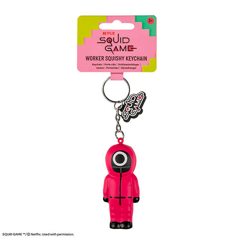 Porte-clés squishy Travailleur - Squid Game Porte-clés squishy Travailleur - Squid Game