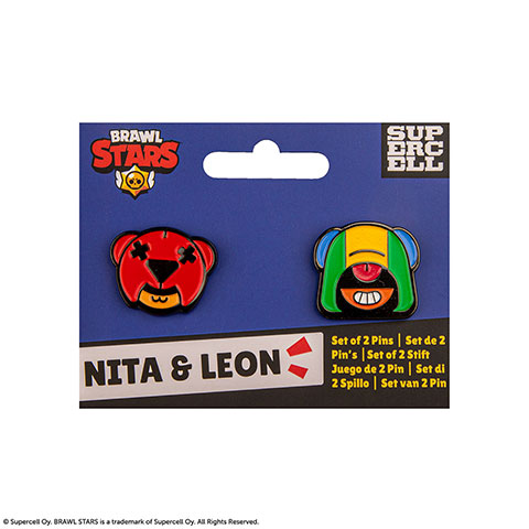 Set 2 pin‘s Nita & Leon - Brawl Stars Set 2 pin‘s Nita & Leon - Brawl Stars