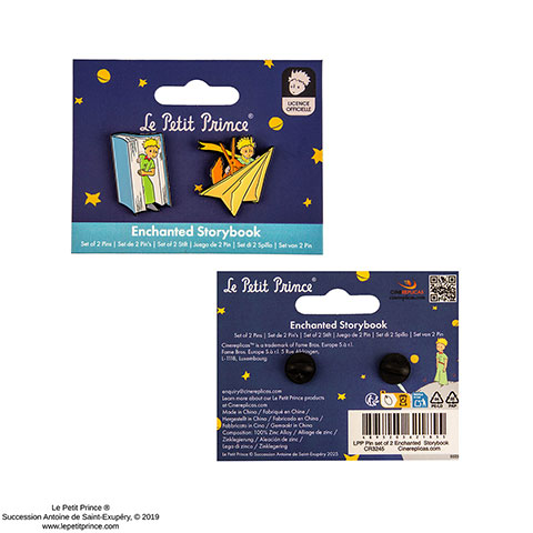 Set 2 pin’s Livre de Conte Enchanté - Le Petit Prince Set 2 pin’s Livre de Conte Enchanté - Le Petit Prince
