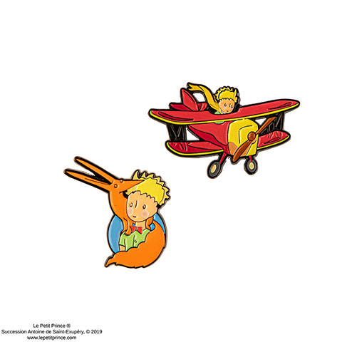 Set 2 pin’s L’aventure de l’aviateur - Le Petit Prince Set 2 pin’s L’aventure de l’aviateur - Le Petit Prince