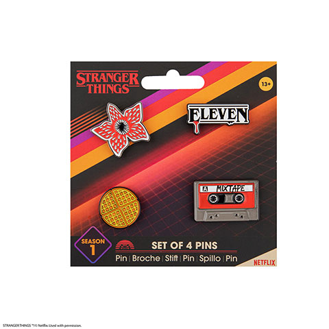 Set 4 pin’s saison 1 - Stranger Things