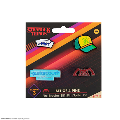 Set 4 pin‘s saison 3 - Stranger Things