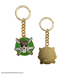 CR3298-Porte-clés Crâne de Zoro - One Piece