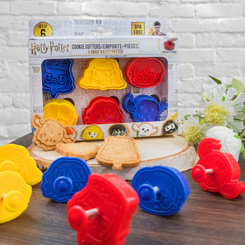 Lot de 6 emporte-pièces Kawaii pour cookies - Harry Potter