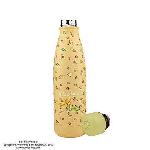 Bouteille isotherme 500ml Jardin de fleurs sauvages - Le Petit Prince Bouteille isotherme 500ml Jardin de fleurs sauvages - Le Petit Prince