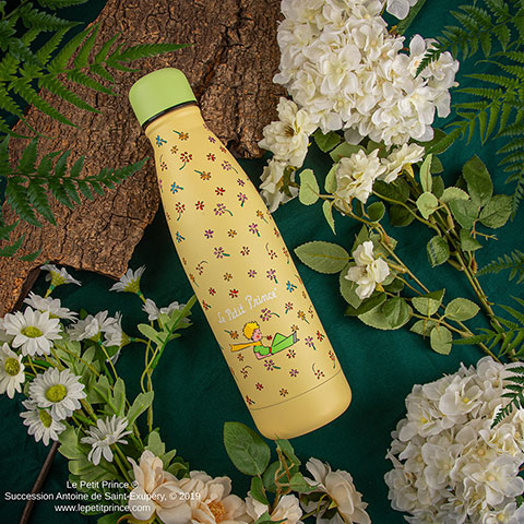 Bouteille isotherme 500ml Jardin de fleurs sauvages - Le Petit Prince Bouteille isotherme 500ml Jardin de fleurs sauvages - Le Petit Prince