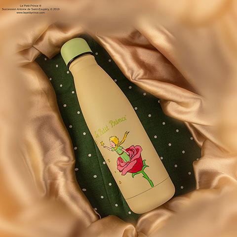 Bouteille isotherme 500ml Rêve de rose - Le Petit Prince Bouteille isotherme 500ml Rêve de rose - Le Petit Prince