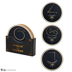 CR4100-Set of 4 coasters - Spells - Harry Potter