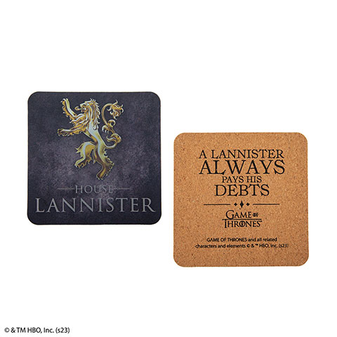 Lot de 4 sous-verres Maisons de Westeros - Game of Thrones