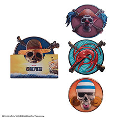 CR4190-Set di 4 sottobicchieri Personaggi 1  - One Piece