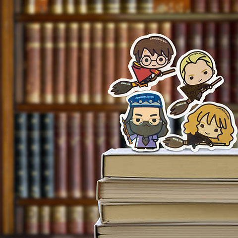 48 gommes personnages Harry Potter Kawaii - Starter pack avec display