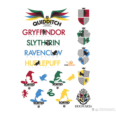 Ensemble de 55 stickers - Harry Potter