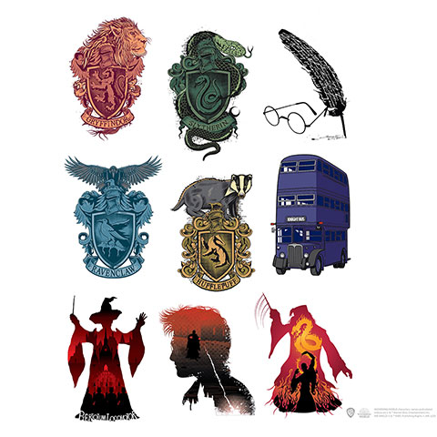 Ensemble de 55 stickers - Harry Potter