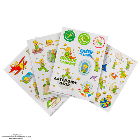 4 feuilles de Stickers Céleste - Le Petit Prince 4 feuilles de Stickers Céleste - Le Petit Prince