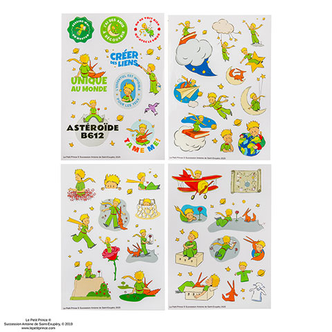 4 feuilles de Stickers Céleste - Le Petit Prince 4 feuilles de Stickers Céleste - Le Petit Prince