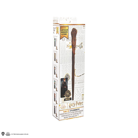 Stylo baguette & support & marque-page lenticulaire Ron Weasley - Harry Potter Stylo baguette & support & marque-page lenticulaire Ron Weasley - Harry Potter
